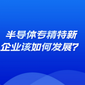 半导体专精特新企业该如何发展？