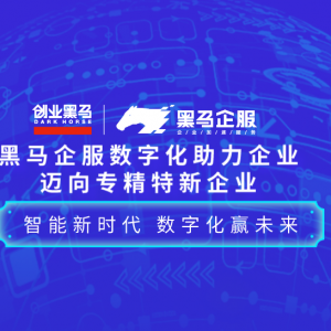 黑马企服数字化助力企业迈向专精特新企业